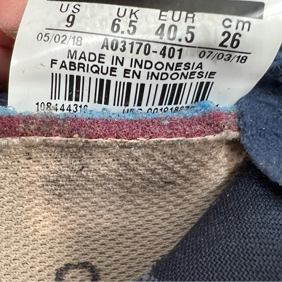 Nike‎ Womens EXP X14 AO3170-401 Blue Orange Running Shoes Sneakers Sz 9 M - Picture 8 of 9